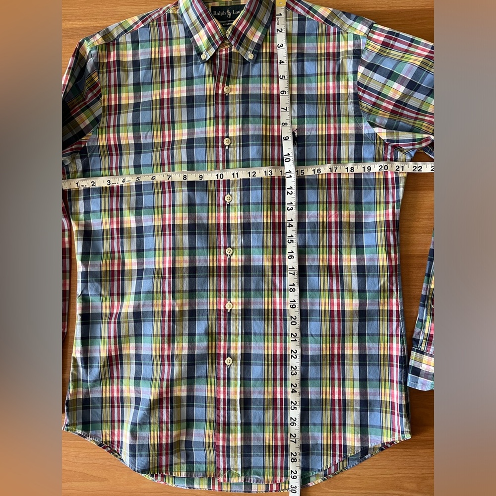 Ralph Lauren Mens Plaid Shirt M Button Down. - Picture 3 of 9
